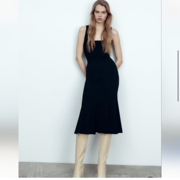 NWT Zara tall Leather boots size 6 - Picture 2 of 6